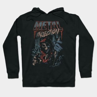 Metal Injection Retro Needle Design Hoodie